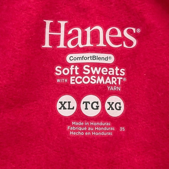 Hanes EcoSmart Red Soft Sweats - Picture 2 of 2